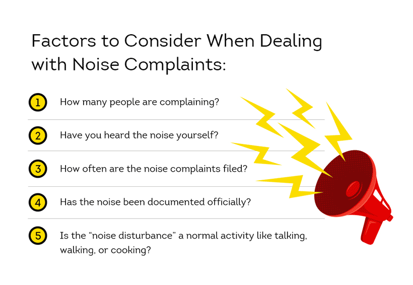 what to consider when addressing noise problems